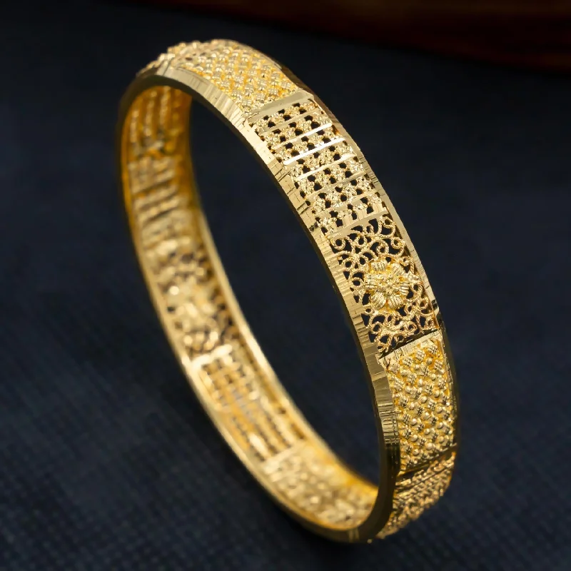 Trendy Gold Bangle Bracelets-Bangles PGB12-25-052