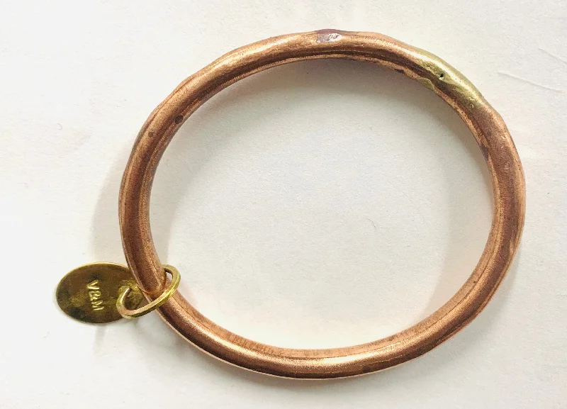 Colorful Bangle Sets-Classic copper oval bangle