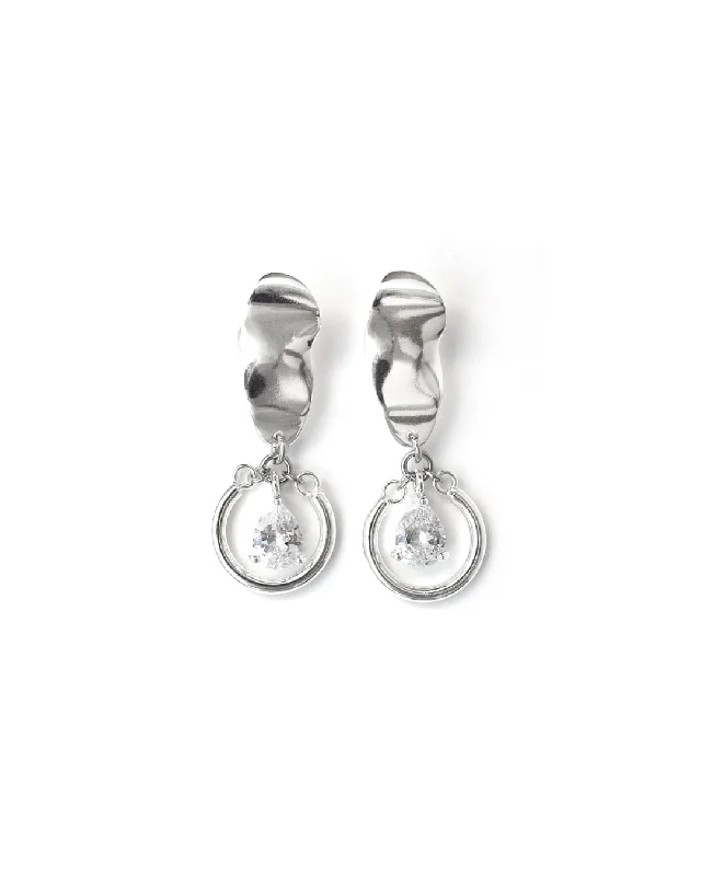 Elegant Silver Earrings-Calypso Silver Earrings