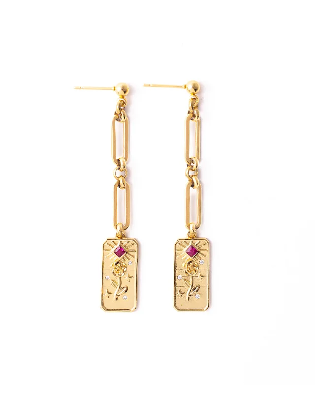 Antique Gold Earrings-Rosato Gold Earrings