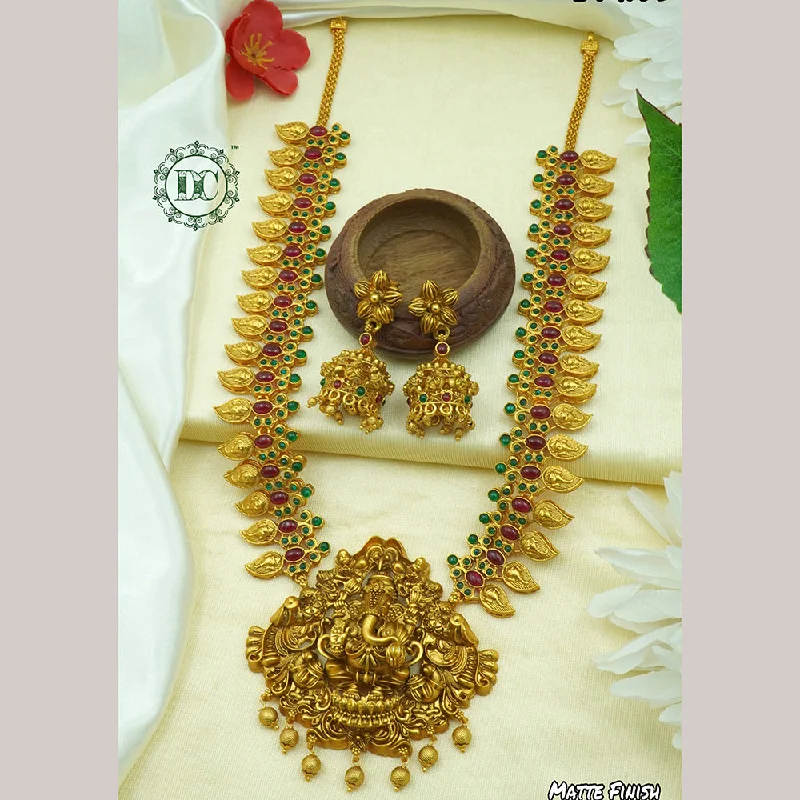 Stunning Gemstone Necklaces-Diksha Collection Gold Plated Necklace Set