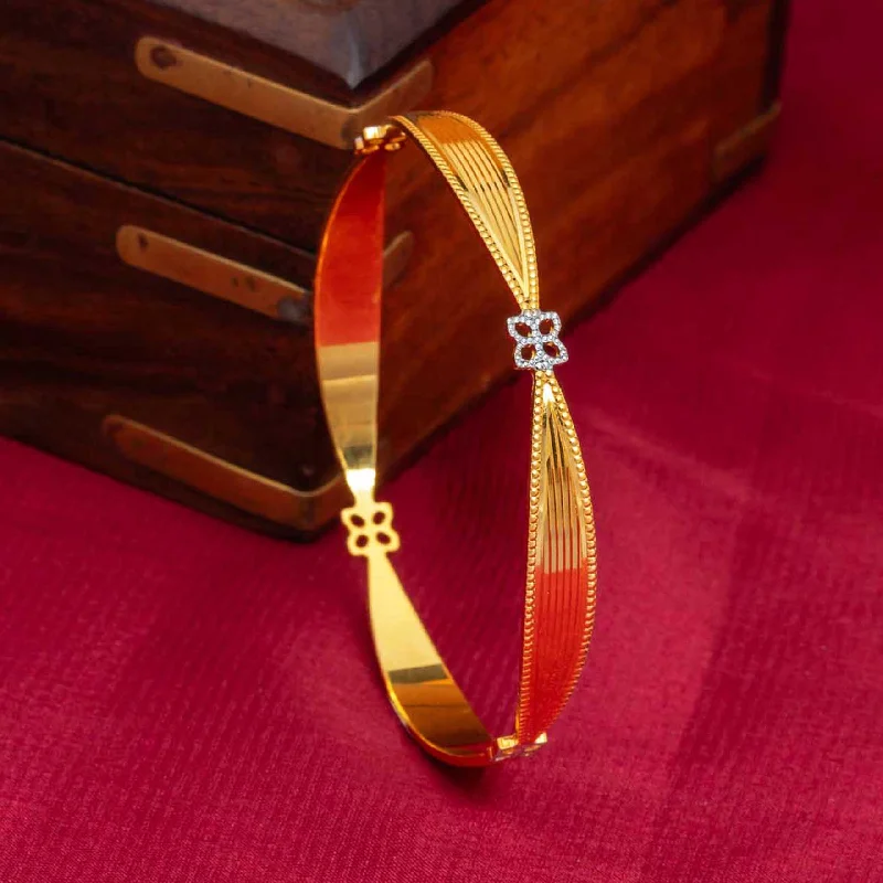 Silver and Gemstone Bangles-Rhodium Bangle PRGB143-091