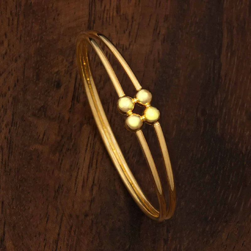 Simple Bangle Bracelets for Brides-Golden Bangle PGB51-022