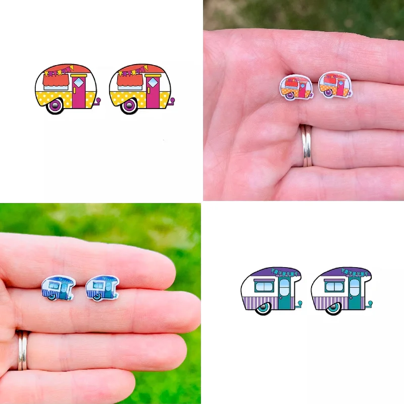 Classic Stud Earrings-Camper Stud Earrings