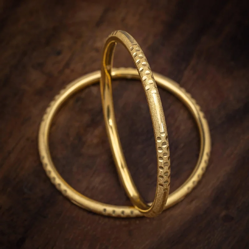 Adjustable Gold Bangle Bracelets-Golden Bangle PGB47-041