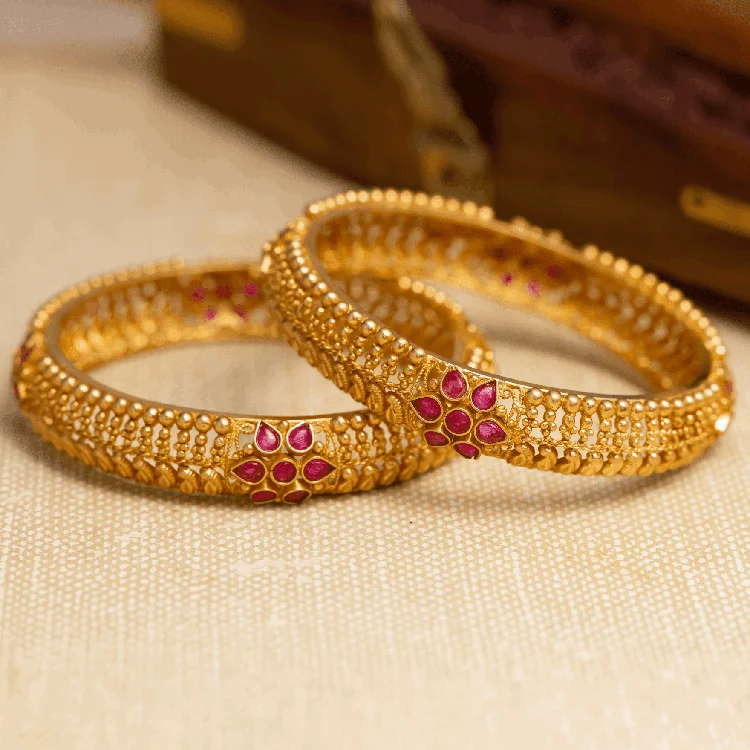 Gorgeous Wedding Bangle Bracelets-Bangle PSGRBSR2R-006