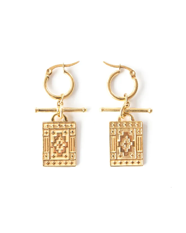 Big Earrings for Women-Navi Gold Earrings