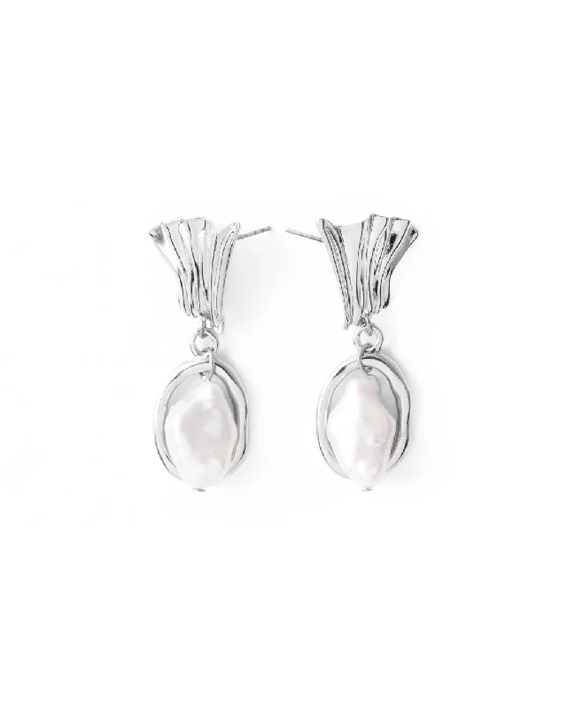 Simple Diamond Earrings-Colada Silver Earrings