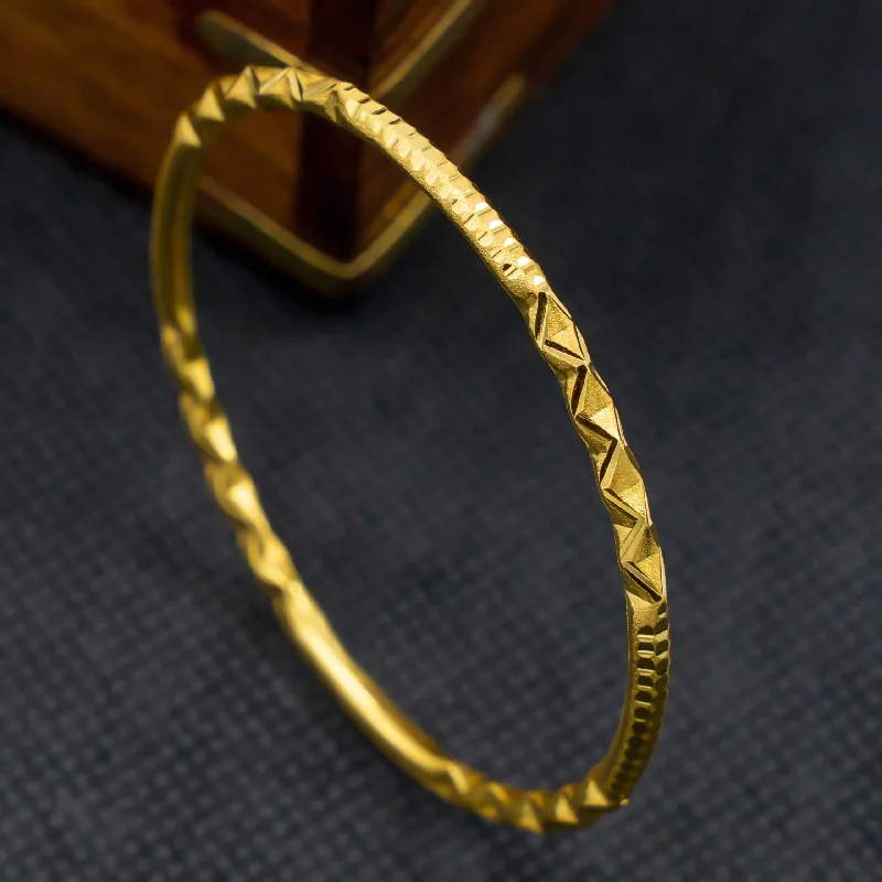 Luxury Gold Bangle Bracelets-Gold Bangle PGB42-041