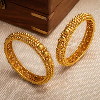 Trendy Silver Bangles-Gold Bangle PGGRBSR1-053