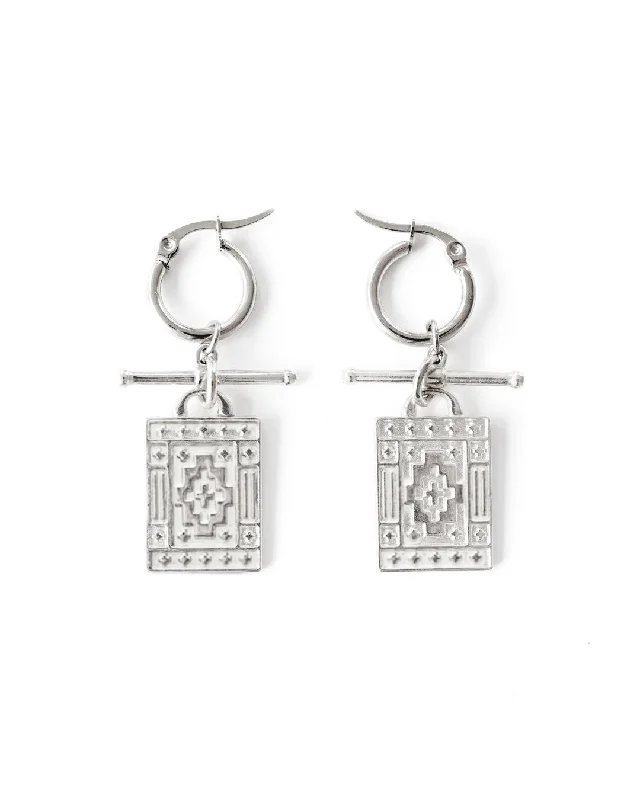 Cute Drop Earrings-Navi Silver Earrings