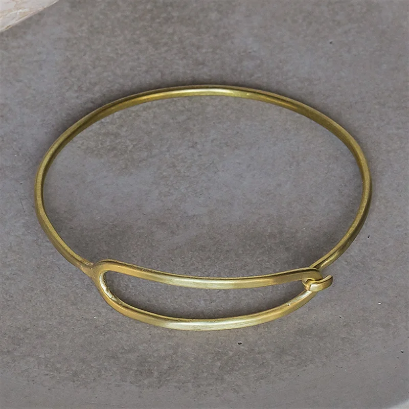 Custom Wedding Bangle Sets-Cadence Bangles, Oblong - Sm